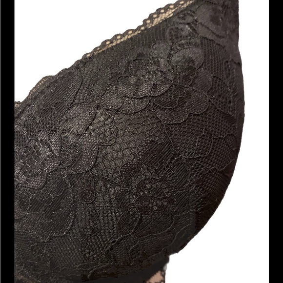 BLUXE NWT Padded Push Up Bra Underwire w Floral Lace 36D - Picture 2 of 5